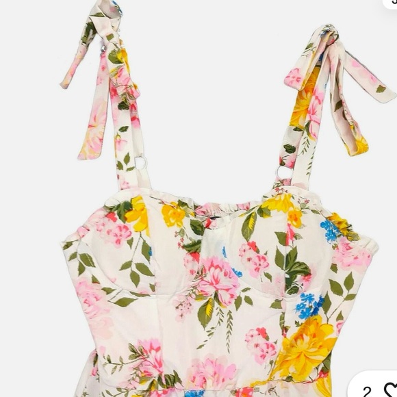 NWT Pretty Lily Rose Floral Midi Sun Dress XS 14 Ptp - Picture 5 of 6